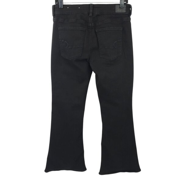 American Eagle Next Level Stretch Hi Rise Artist Flare Jeans Womens 8 X-Short - Picture 2 of 15